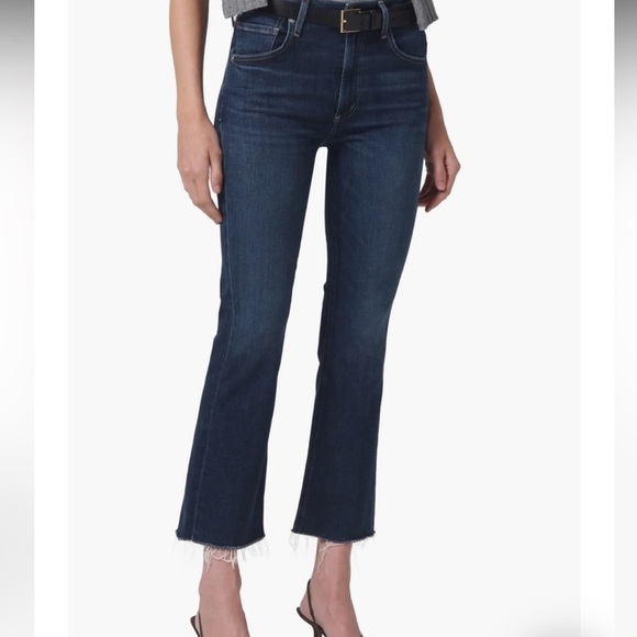 Citizens of Humanity Isola Crop Raw Hem Bootcut Jeans - Picture 4 of 6